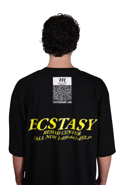 Ecstasy Yellow Smiley Face Oversized T-shirt