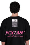 Ecstasy Pink Smiley Face Oversized T-shirt