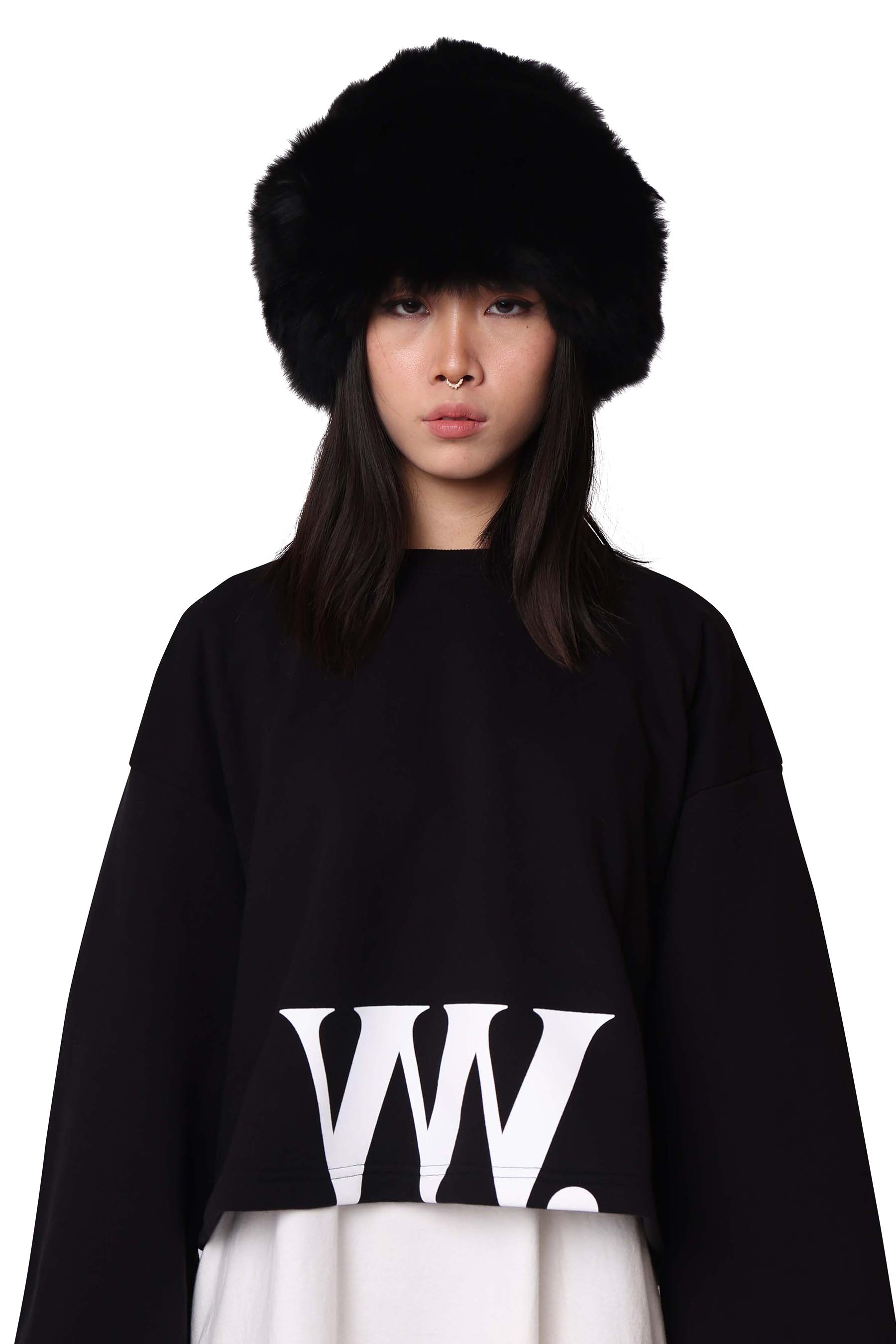 Alpaca Fur Hat / Black