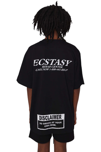 Ecstasy crew-neck t-shirt- Midnight Black