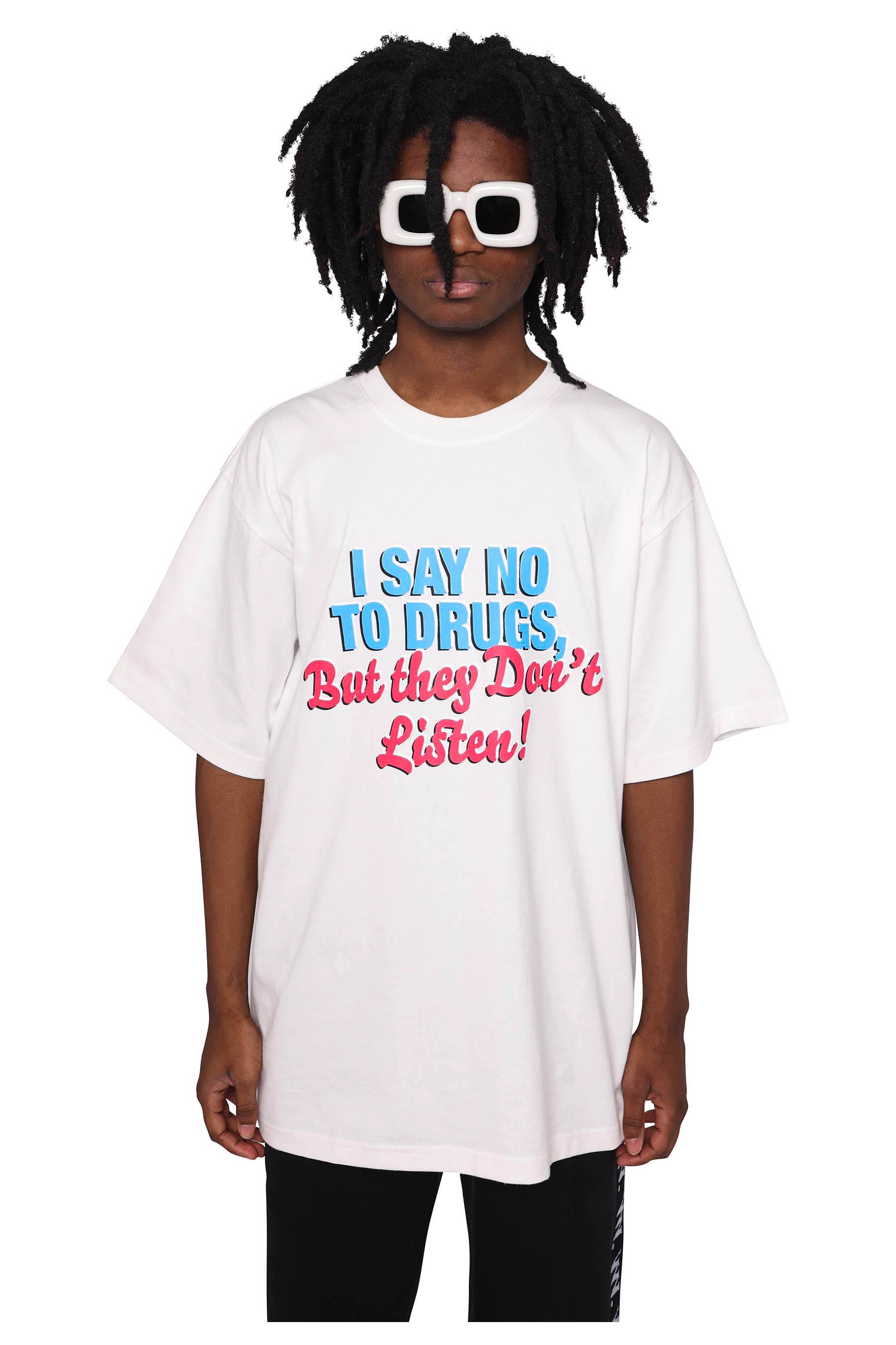 I Say No To Drugs TEE - Off white