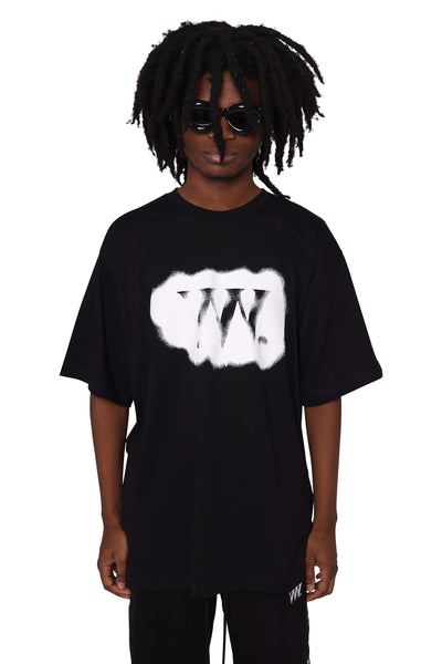 Stencil Logo TEE - Black