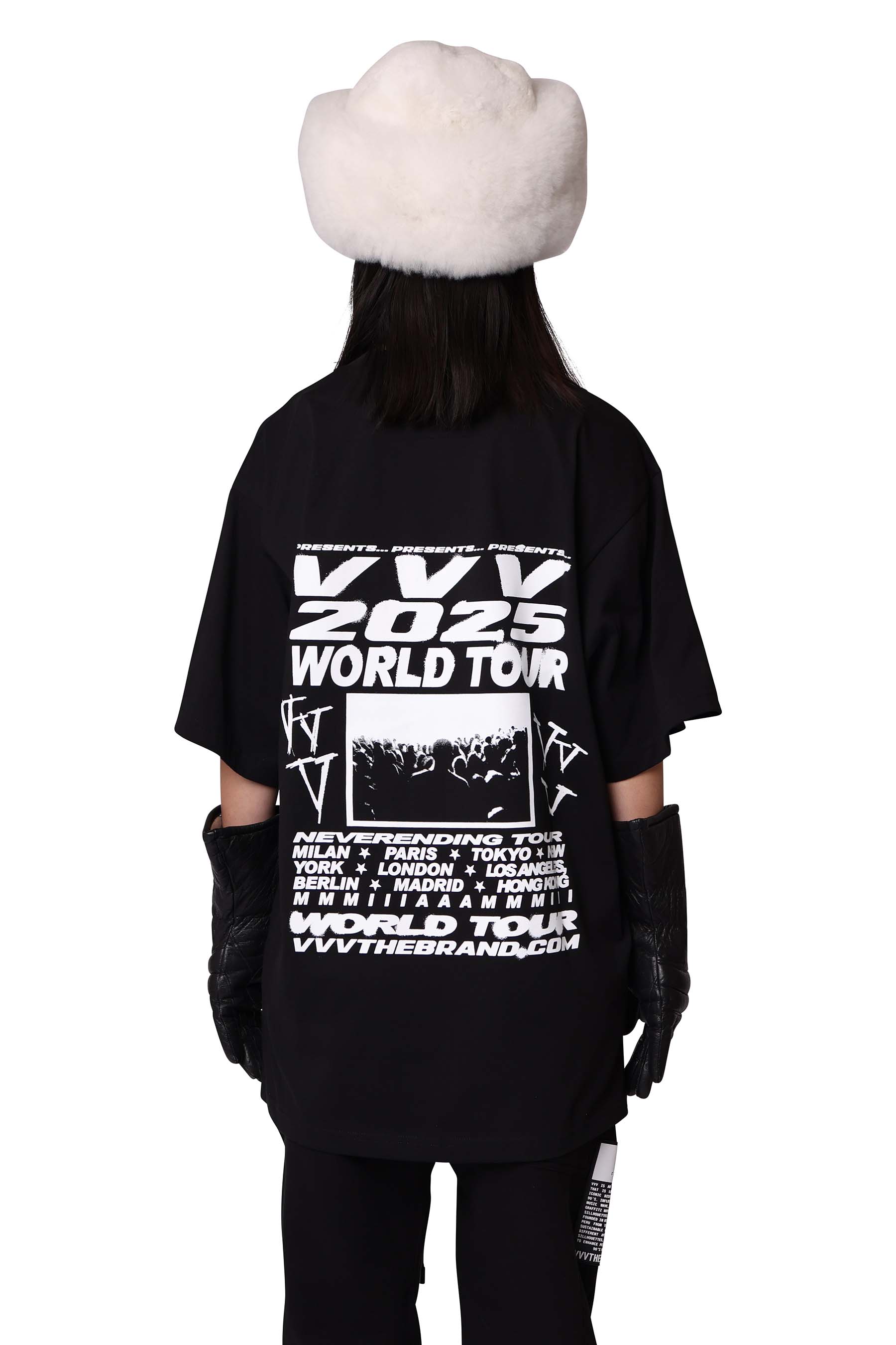 World Tour TEE - Black - VVV THE BRAND